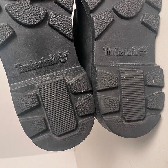 Timberland Waterproof Black Boots Bootie Boys 7 / Women’s 9 Classic 6-Inch 10910 - Picture 10 of 16